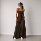 Jumpsuit Aria — Tirantes Finos y Pierna Ancha