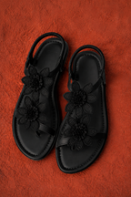 Sandalias Planas Flor de Verano