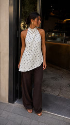 Top Halter de Lunares