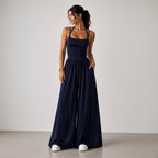 Jumpsuit Aria — Tirantes Finos y Pierna Ancha