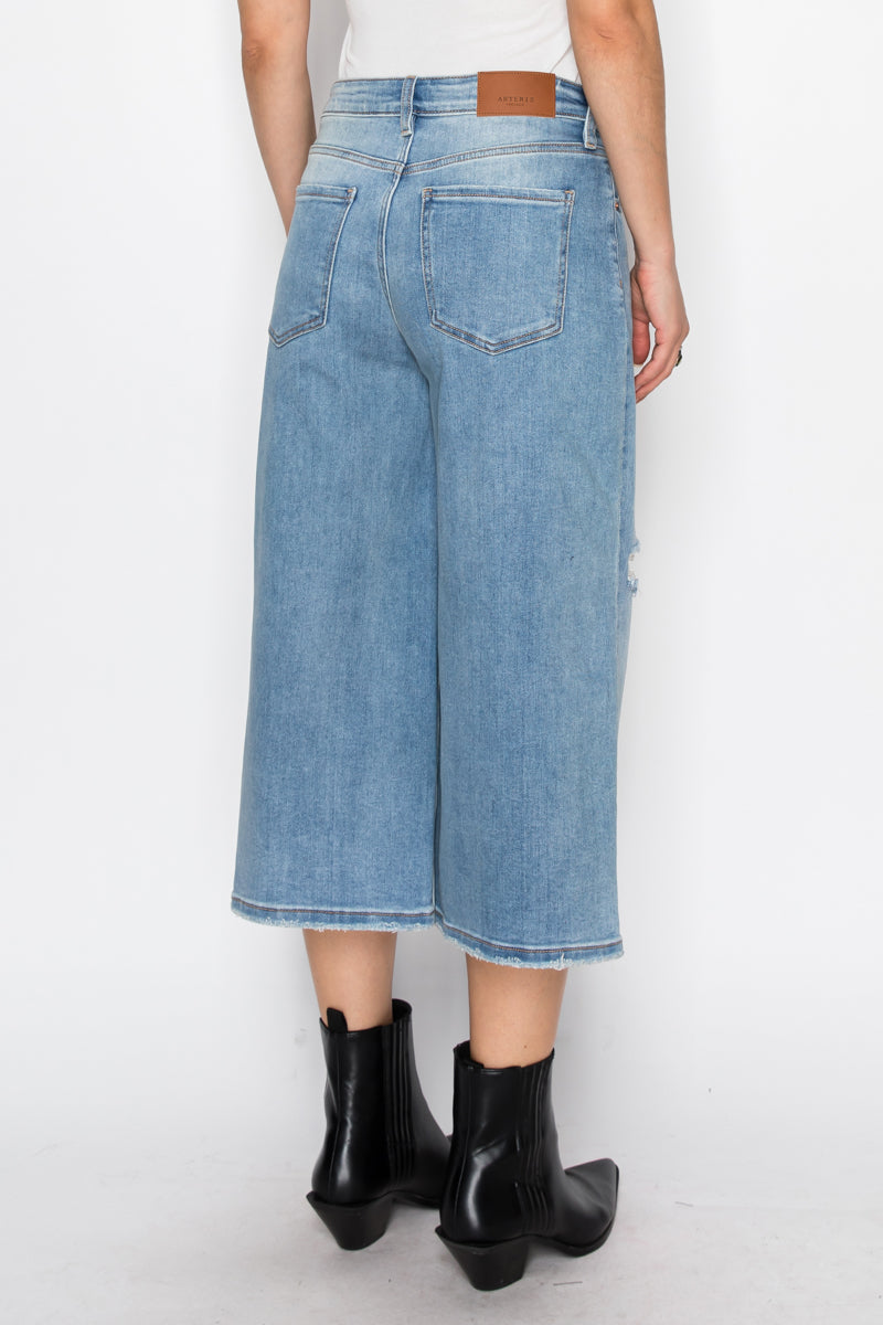 Artemis Vintage Ultra High Rise Relaxed Wide Leg Jort Jeans