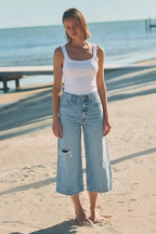 Artemis Vintage Ultra High Rise Relaxed Wide Leg Jort Jeans