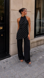 Top Halter de Lunares