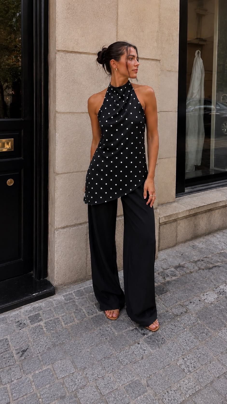 Top Halter de Lunares