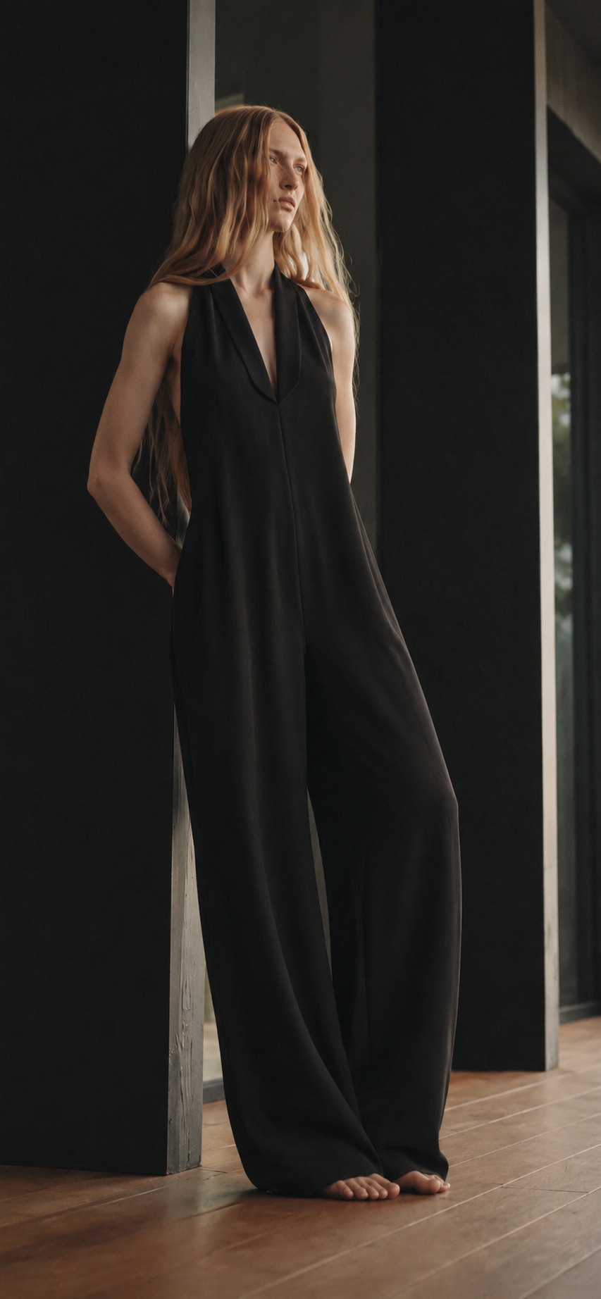 Jumpsuit Luna — Cuello Halter y Pierna Ancha
