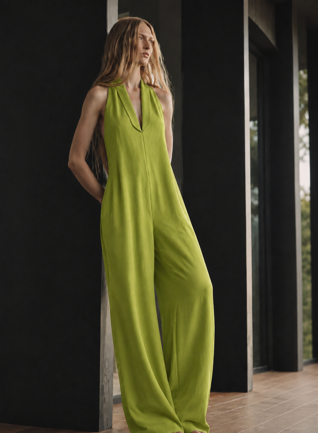 Jumpsuit Luna — Cuello Halter y Pierna Ancha